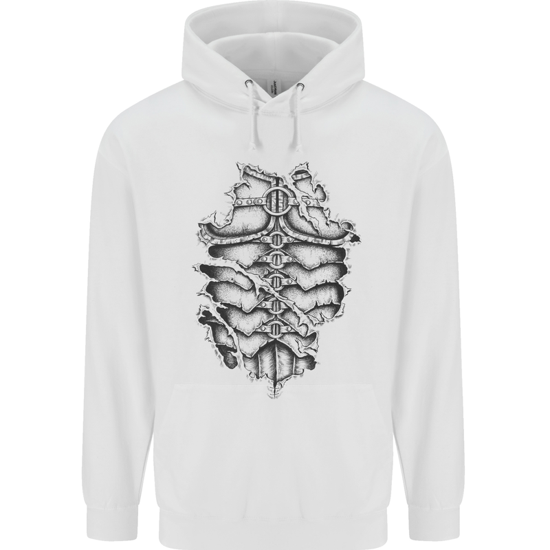 Roman Armour Fancy Dress Warrior Gym MMA Childrens Kids Hoodie White