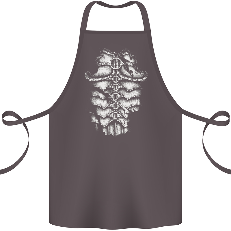 Roman Armour Fancy Dress Warrior Gym MMA Cotton Apron 100% Organic Dark Grey