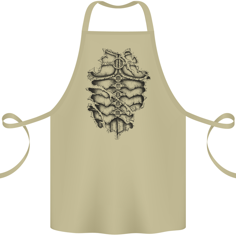 Roman Armour Fancy Dress Warrior Gym MMA Cotton Apron 100% Organic Khaki