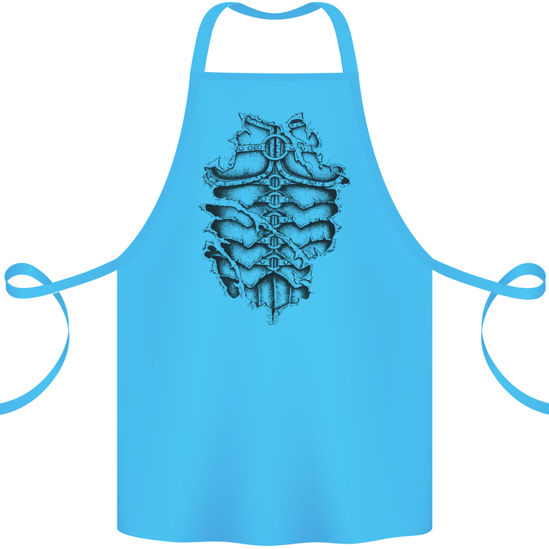 Roman Armour Fancy Dress Warrior Gym MMA Cotton Apron 100% Organic Turquoise