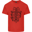 Roman Armour Fancy Dress Warrior Gym MMA Kids T-Shirt Childrens Red