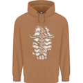 Roman Armour Fancy Dress Warrior Gym MMA Mens 80% Cotton Hoodie Caramel Latte