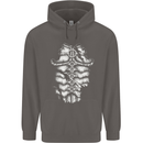 Roman Armour Fancy Dress Warrior Gym MMA Mens 80% Cotton Hoodie Charcoal