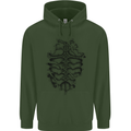 Roman Armour Fancy Dress Warrior Gym MMA Mens 80% Cotton Hoodie Forest Green