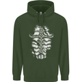 Roman Armour Fancy Dress Warrior Gym MMA Mens 80% Cotton Hoodie Forest Green
