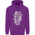 Roman Armour Fancy Dress Warrior Gym MMA Mens 80% Cotton Hoodie Purple