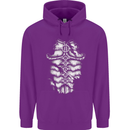 Roman Armour Fancy Dress Warrior Gym MMA Mens 80% Cotton Hoodie Purple