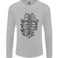 Roman Armour Fancy Dress Warrior Gym MMA Mens Long Sleeve T-Shirt Sports Grey