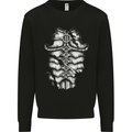 Roman Armour Fancy Dress Warrior Gym MMA Mens Sweatshirt Jumper Black
