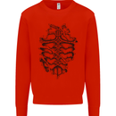 Roman Armour Fancy Dress Warrior Gym MMA Mens Sweatshirt Jumper Bright Red