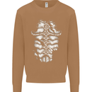 Roman Armour Fancy Dress Warrior Gym MMA Mens Sweatshirt Jumper Caramel Latte