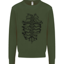 Roman Armour Fancy Dress Warrior Gym MMA Mens Sweatshirt Jumper Forest Green