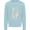 Roman Armour Fancy Dress Warrior Gym MMA Mens Sweatshirt Jumper Light Blue