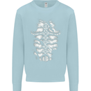 Roman Armour Fancy Dress Warrior Gym MMA Mens Sweatshirt Jumper Light Blue