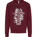 Roman Armour Fancy Dress Warrior Gym MMA Mens Sweatshirt Jumper Maroon