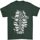 Roman Armour Fancy Dress Warrior Gym MMA Mens T-Shirt Cotton Gildan Forest Green