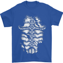 Roman Armour Fancy Dress Warrior Gym MMA Mens T-Shirt Cotton Gildan Royal Blue