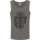Roman Armour Fancy Dress Warrior Gym MMA Mens Vest Tank Top Charcoal