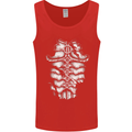 Roman Armour Fancy Dress Warrior Gym MMA Mens Vest Tank Top Red