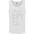 Roman Armour Fancy Dress Warrior Gym MMA Mens Vest Tank Top White