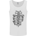Roman Armour Fancy Dress Warrior Gym MMA Mens Vest Tank Top White