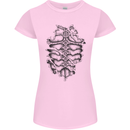 Roman Armour Fancy Dress Warrior Gym MMA Womens Petite Cut T-Shirt Light Pink
