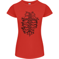 Roman Armour Fancy Dress Warrior Gym MMA Womens Petite Cut T-Shirt Red