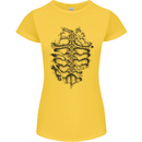 Roman Armour Fancy Dress Warrior Gym MMA Womens Petite Cut T-Shirt Yellow