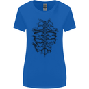 Roman Armour Fancy Dress Warrior Gym MMA Womens Wider Cut T-Shirt Royal Blue