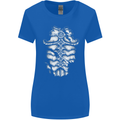 Roman Armour Fancy Dress Warrior Gym MMA Womens Wider Cut T-Shirt Royal Blue