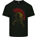 Roman Demon Skull MMA Gym Spartan Helmet Kids T-Shirt Childrens Black