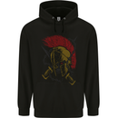 Roman Demon Skull MMA Gym Spartan Helmet Mens 80% Cotton Hoodie Black