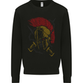 Roman Demon Skull MMA Gym Spartan Helmet Mens Sweatshirt Jumper Black