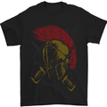 Roman Demon Skull MMA Gym Spartan Helmet Mens T-Shirt Cotton Gildan Black