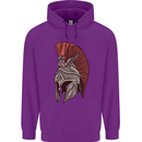 Roman Helmet Bodybuilding Gym Spartan Childrens Kids Hoodie Purple