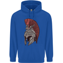 Roman Helmet Bodybuilding Gym Spartan Childrens Kids Hoodie Royal Blue