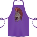 Roman Helmet Bodybuilding Gym Spartan Cotton Apron 100% Organic Purple