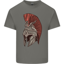 Roman Helmet Bodybuilding Gym Spartan Kids T-Shirt Childrens Charcoal