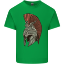 Roman Helmet Bodybuilding Gym Spartan Kids T-Shirt Childrens Irish Green