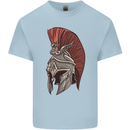 Roman Helmet Bodybuilding Gym Spartan Kids T-Shirt Childrens Light Blue