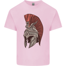 Roman Helmet Bodybuilding Gym Spartan Kids T-Shirt Childrens Light Pink
