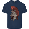 Roman Helmet Bodybuilding Gym Spartan Kids T-Shirt Childrens Navy Blue