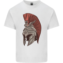 Roman Helmet Bodybuilding Gym Spartan Kids T-Shirt Childrens White