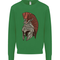 Roman Helmet Bodybuilding Gym Spartan Mens Sweatshirt Jumper Irish Green