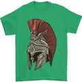 Roman Helmet Bodybuilding Gym Spartan Mens T-Shirt 100% Cotton Irish Green