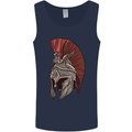 Roman Helmet Bodybuilding Gym Spartan Mens Vest Tank Top Navy Blue