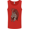 Roman Helmet Bodybuilding Gym Spartan Mens Vest Tank Top Red