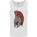 Roman Helmet Bodybuilding Gym Spartan Mens Vest Tank Top White