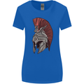 Roman Helmet Bodybuilding Gym Spartan Womens Wider Cut T-Shirt Royal Blue