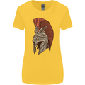 Roman Helmet Bodybuilding Gym Spartan Womens Wider Cut T-Shirt Yellow